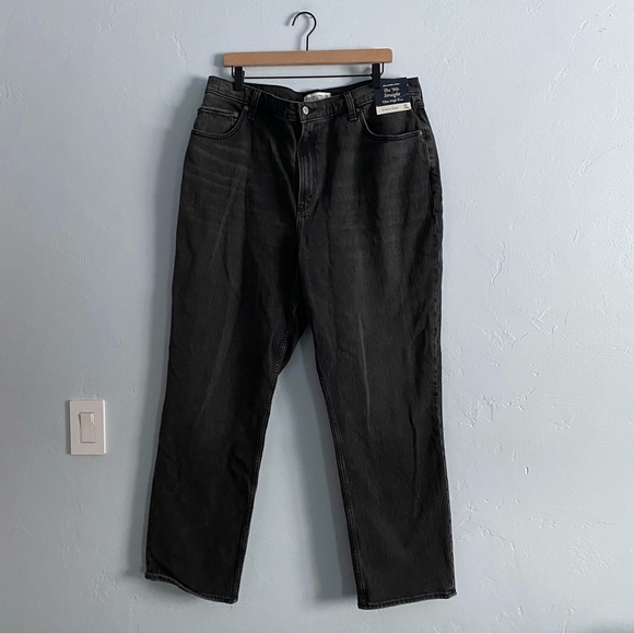 Abercrombie & Fitch Charcoal Straight Leg Jeans - Picture 4 of 13
